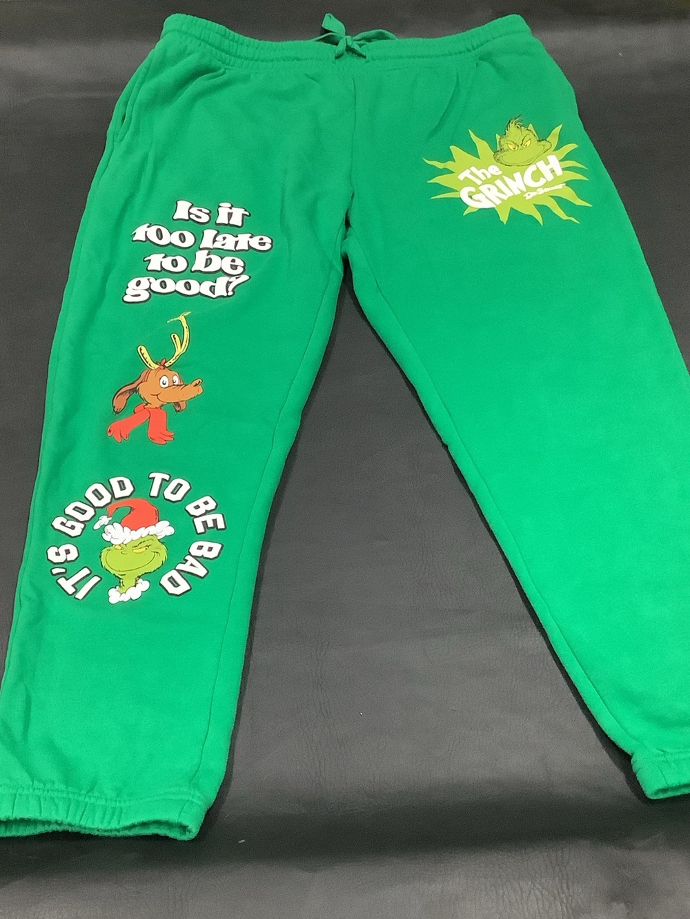 The Grinch Green Graphic Jogger Sweatpants - Men